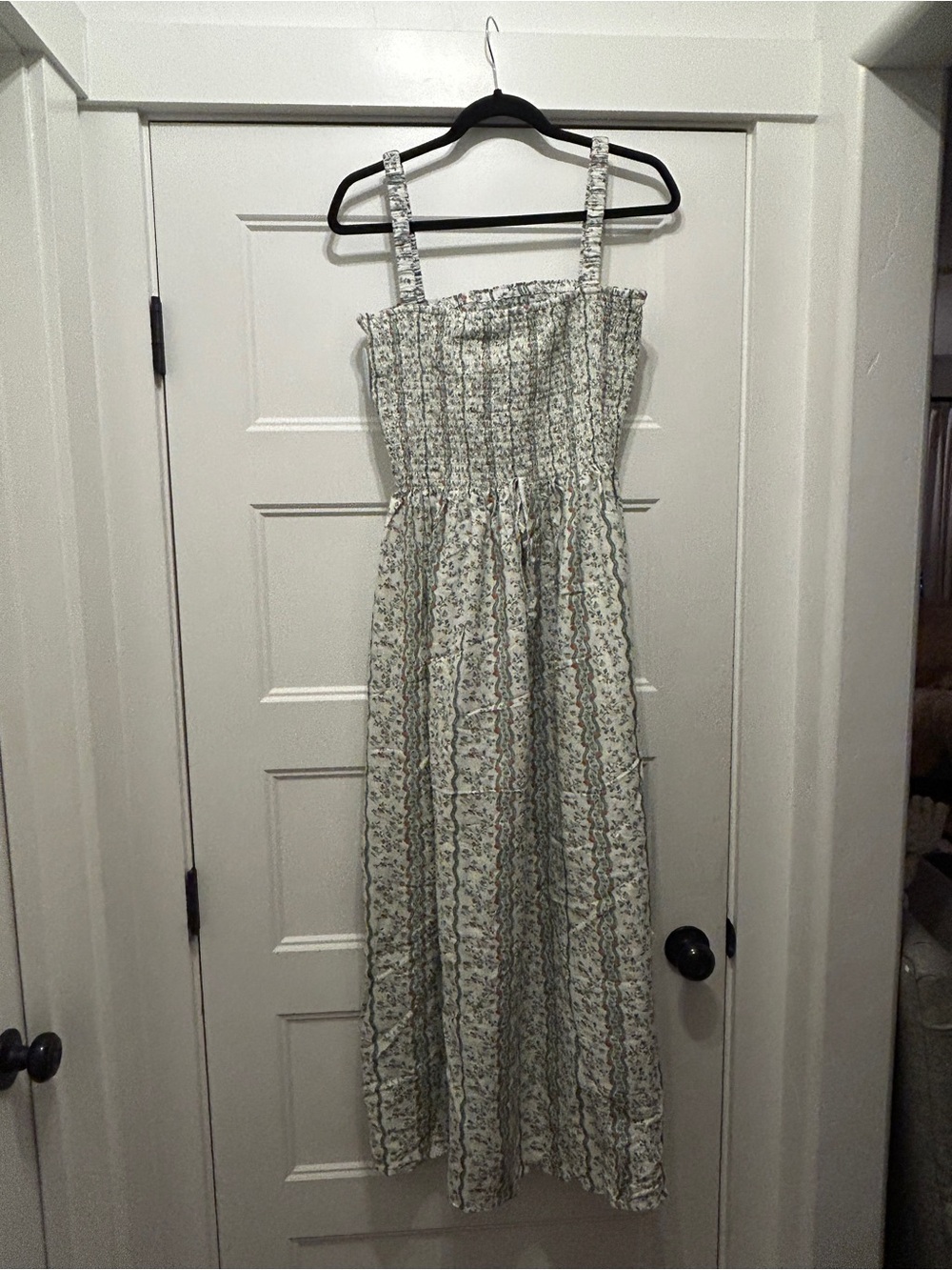 Hill House Home Anita Dress | Green Province Floral Stripe | Small | NWT - Picture 3 of 6